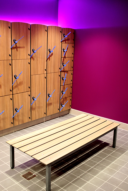 West Park Leisure Centre Changing rooms in Long Eaton, Nottingham