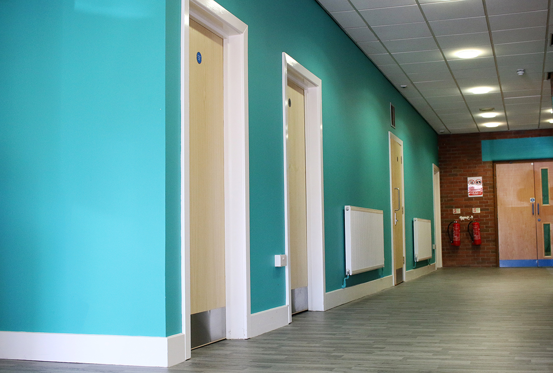 West Park Leisure Centre Changing rooms in Long Eaton, Nottingham