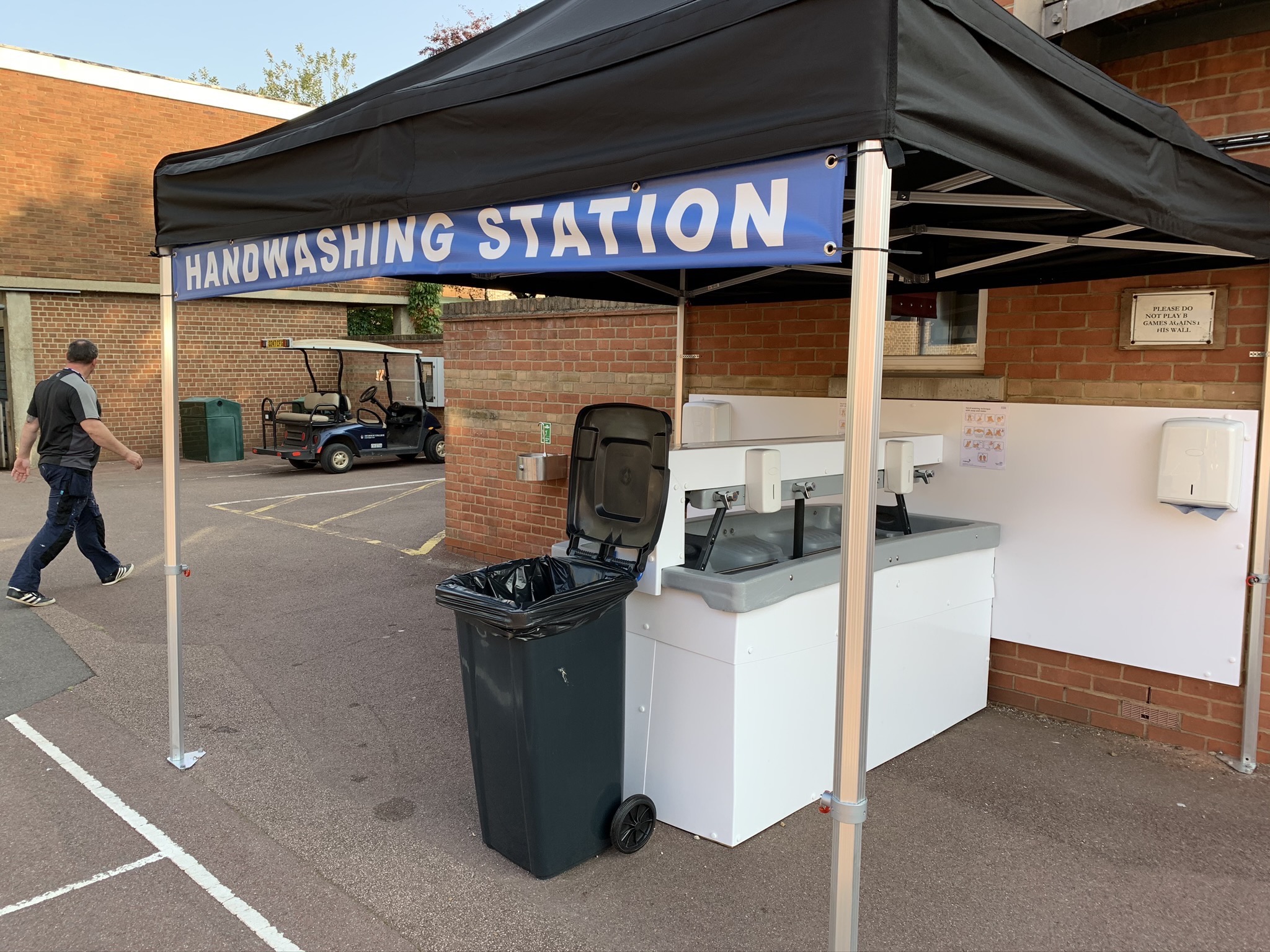 Dulwich College Covid Wash Stations in Dulwich College, London
