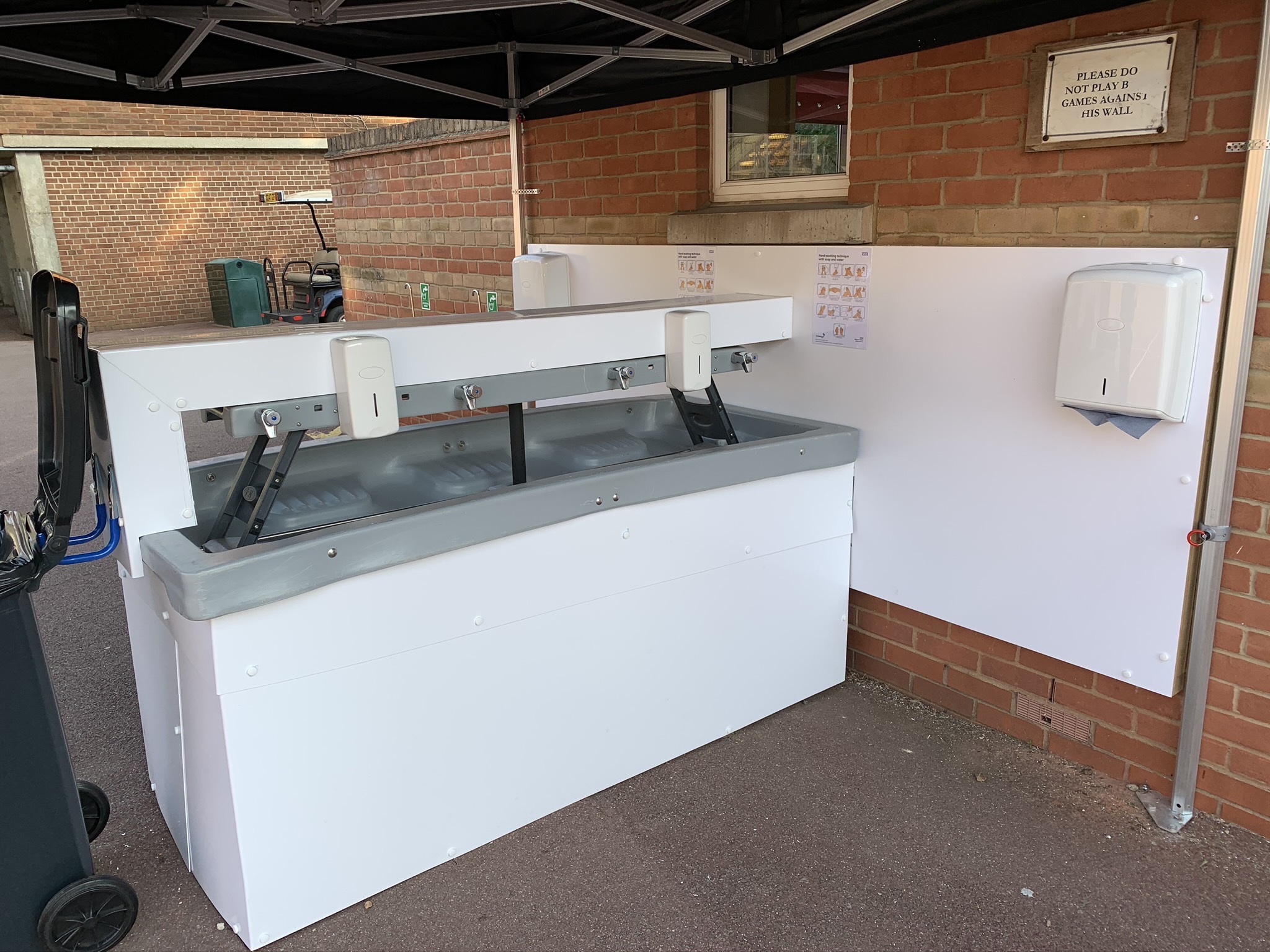 Dulwich College Covid Wash Stations in Dulwich College, London